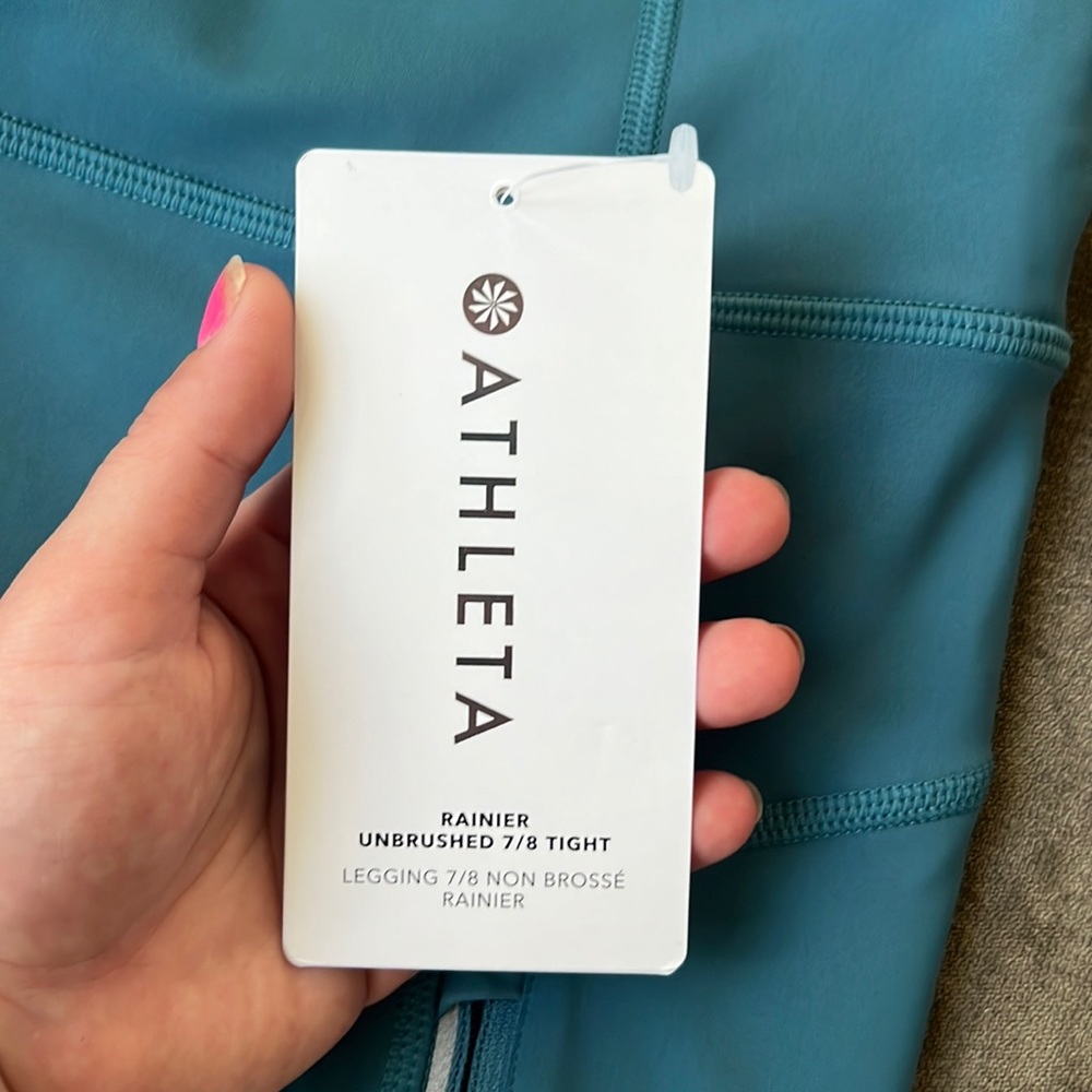 NWT! ATHLETA Rainier Unbrushed 7/8 Legging - Picture 6 of 9